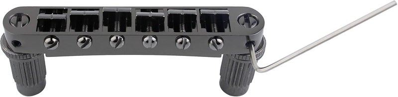 guyker Guitar Saddle Bridge - Tune-O-Matic Bridges with Studs Replacement for LP EPI 6 String Electric Guitar (GM003, Brown) - Image 1